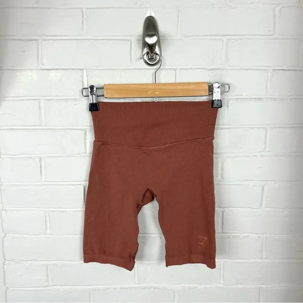 Gymshark High Rise Stretch Biker Shorts Size S